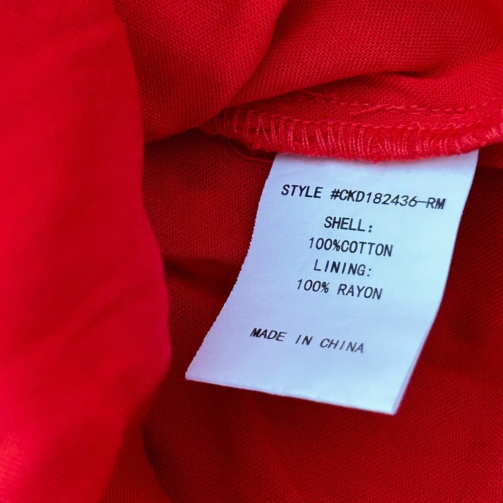 Melloday orange Eyelet Ruffle Hem dress Nordstrom - Picture 11 of 13